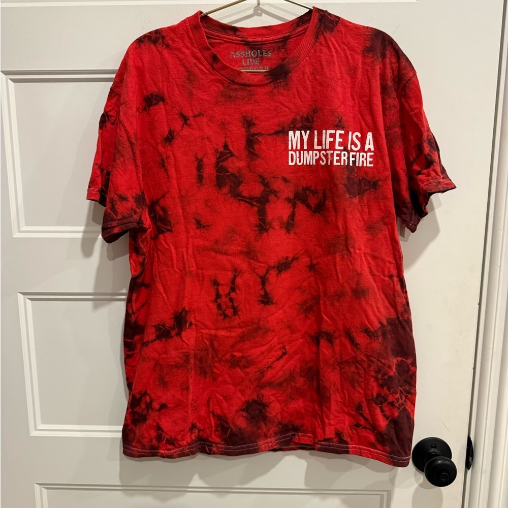 Assholes Live Forever Bold Red Graphic Tee